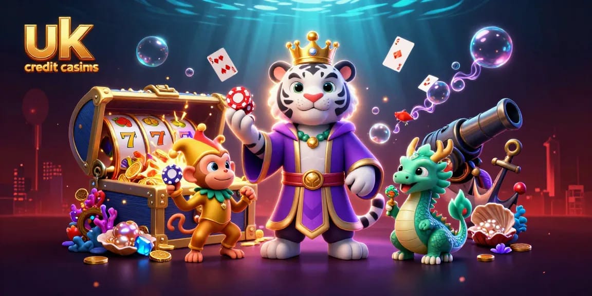 Experience the thrill of uk credit card casinos with vibrant 3D characters and slots excitement.