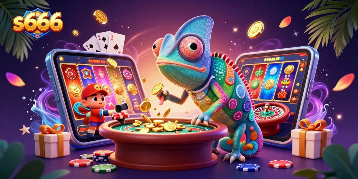 Experience thrilling gameplay with s666 while immersed in a vibrant casino scene full of excitement.
