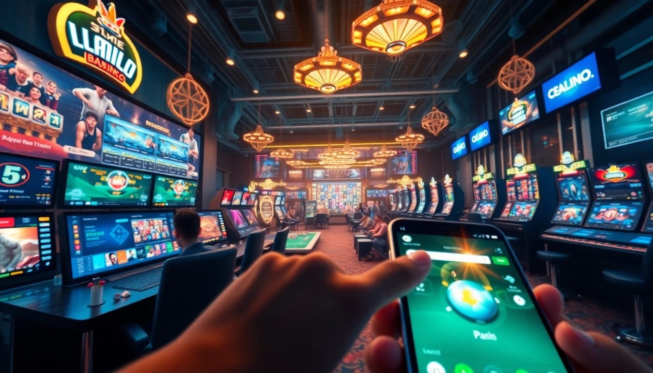 Vibrant online gaming environment illustrating hello88win.live with casino games and betting interfaces.