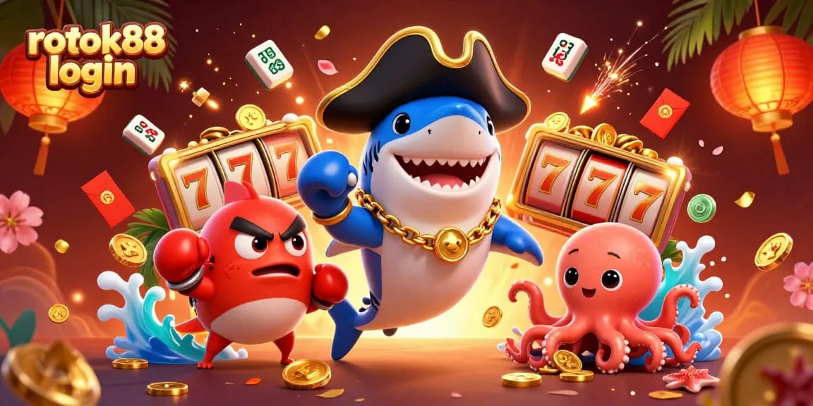 Engage with interactive casino gameplay at rokok88 login, featuring dynamic characters and vibrant graphics.
