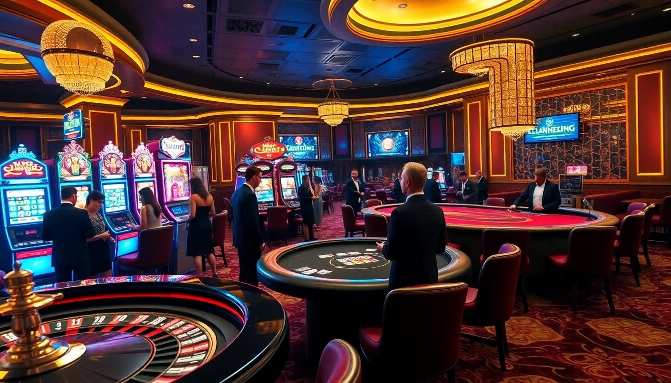 KJC highlights an exciting casino experience with dealers, vibrant slots, and luxury tables.