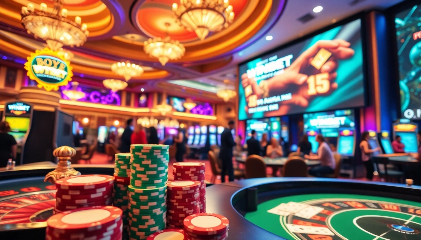 WINBET promotes an exciting casino experience with vibrant games and enthusiastic players.