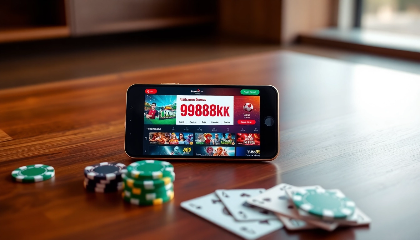 Interactive betting platform interface on smartphone showcasing vvvwin88.live promotion, with vibrant casino elements.