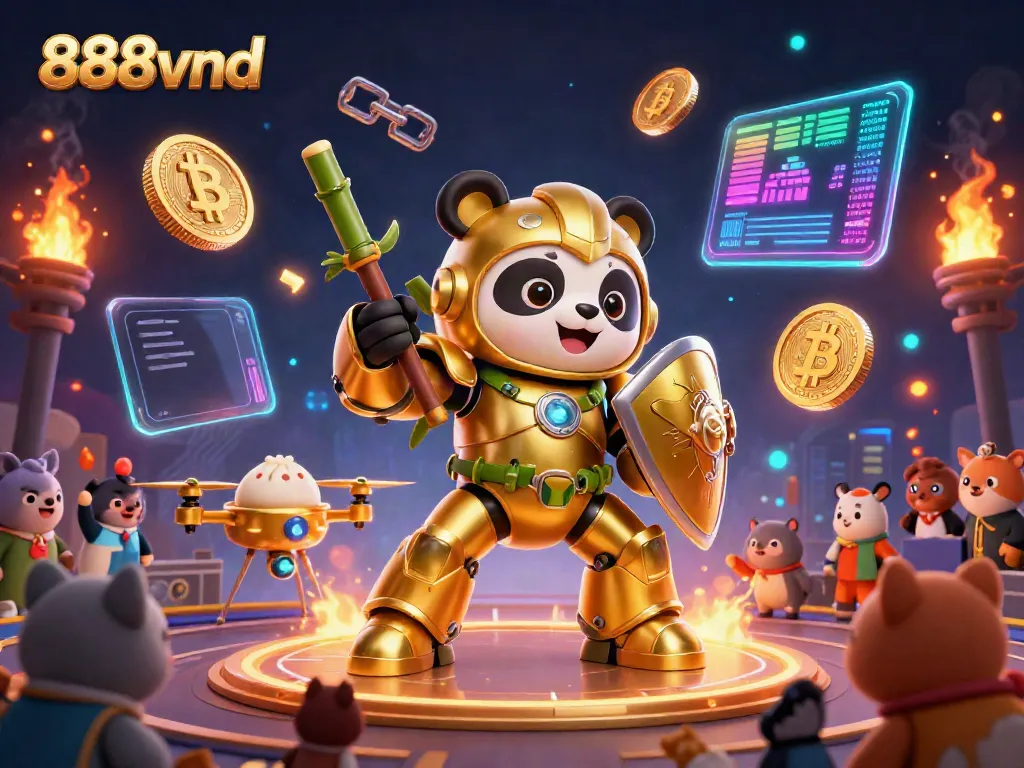 Engage with the exciting action of 888vnd through a vibrant 3D illustrated casino scene.