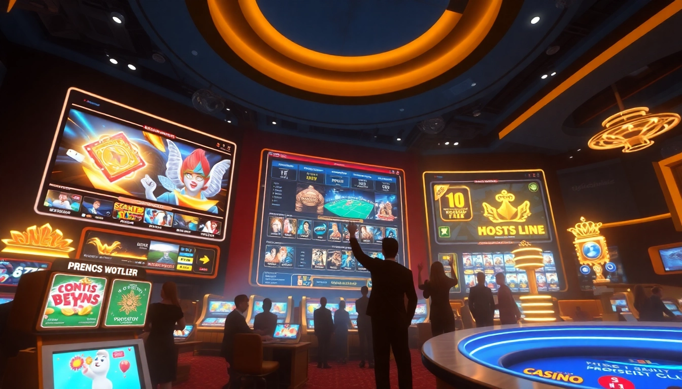 Experience the excitement of luck8win.live with a vibrant digital gaming interface showcasing online betting and casino games.