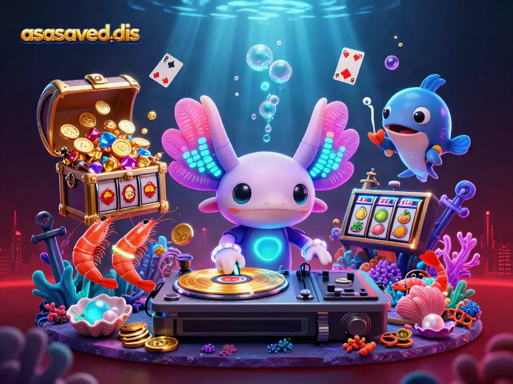 Experience thrilling underwater casino adventure with asasavedis featuring vibrant characters and exciting slot elements.