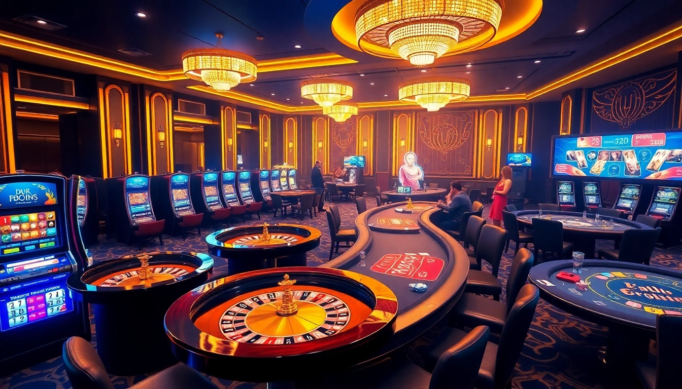 Players enjoying thrilling games at Nhà cái 32Win's luxurious casino tables filled with excitement.