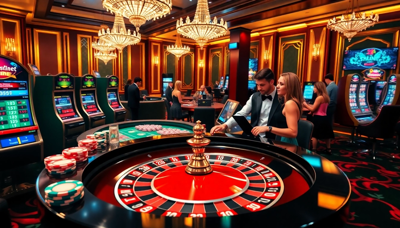 Gamble at an exciting online casino featuring c54.gb.net with vibrant tables and captivating games.
