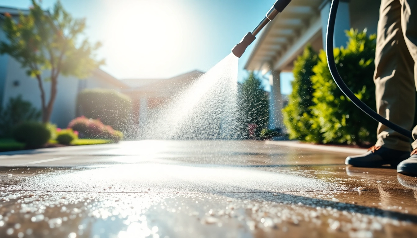 Discover our pressure washing services making driveways shine with professional care.