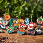 Discover unique custom enamel pins featuring vibrant designs and textures, perfect for collection or gifting.