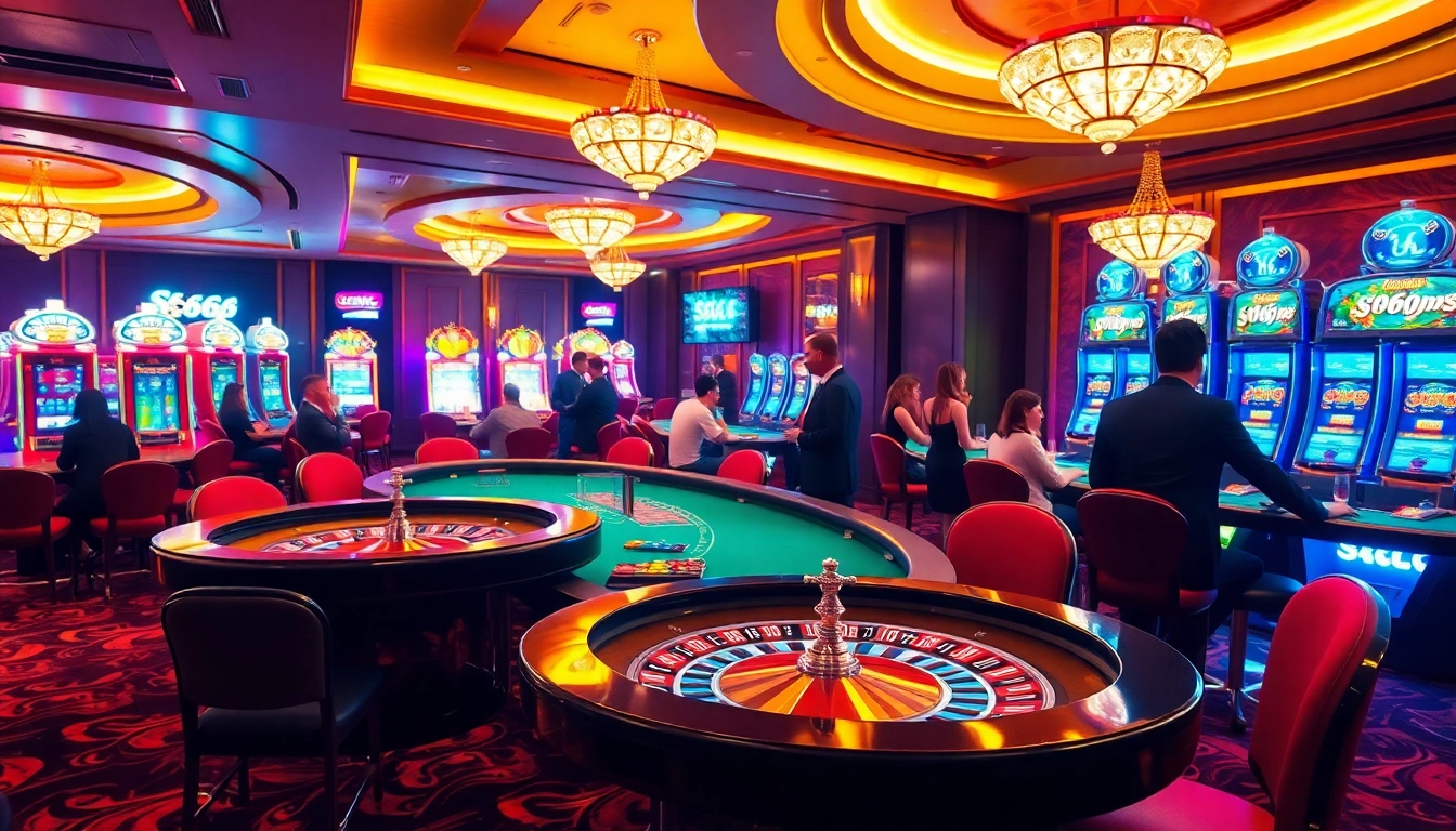 Experience the thrill of gaming at S666 com with a vibrant casino floor filled with exciting tables and machines.