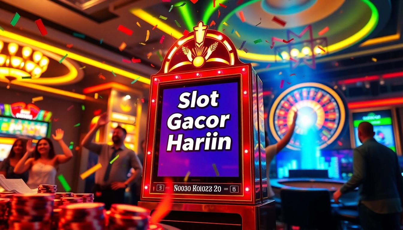 Experience the thrill of winning with Slot Gacor Hari ini at a luxurious casino filled with vibrant energy.