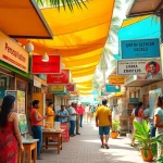 Lanka Ad marketplace scene showcasing vibrant personal and spa advertisements in Sri Lanka.