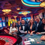 Players enjoying high-stakes action at new88 casino tables filled with excitement and vibrant energy.