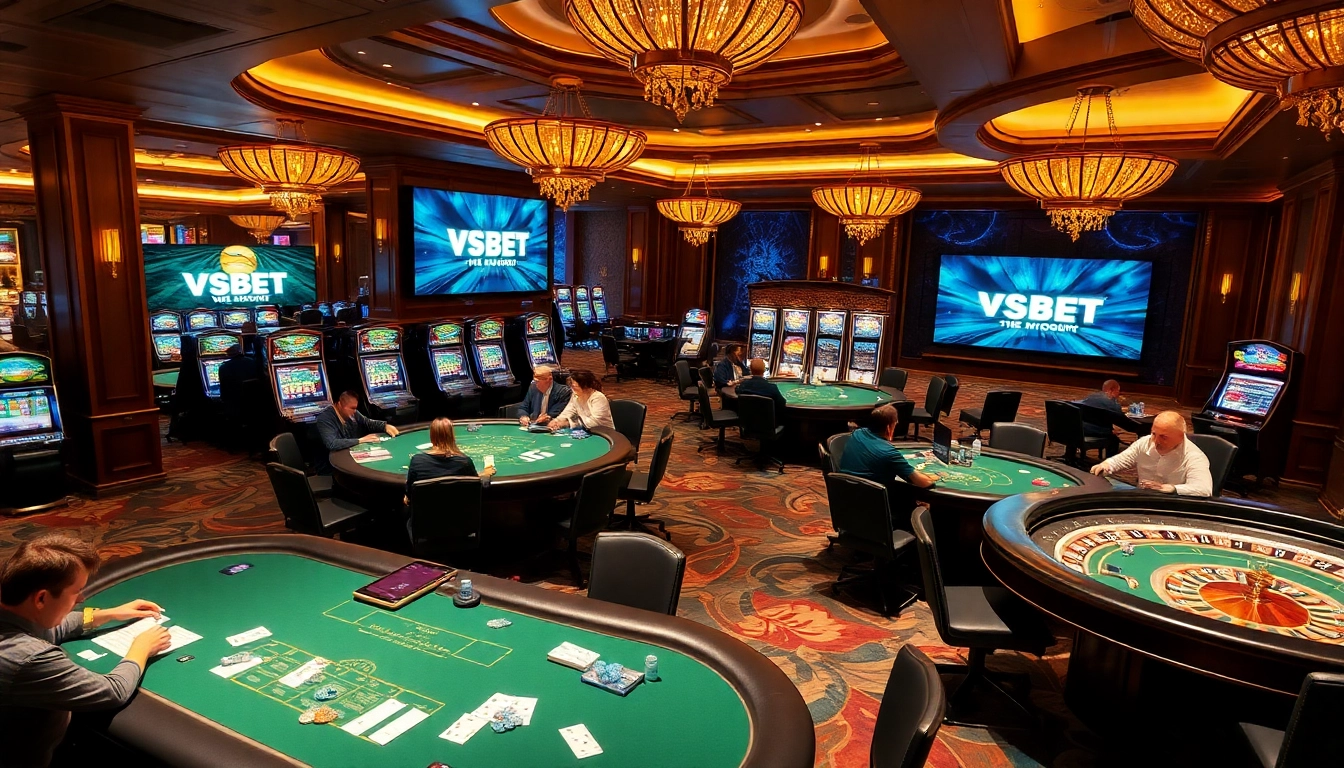 Experience thrilling gameplay at VSBET's professional casino tables and games.