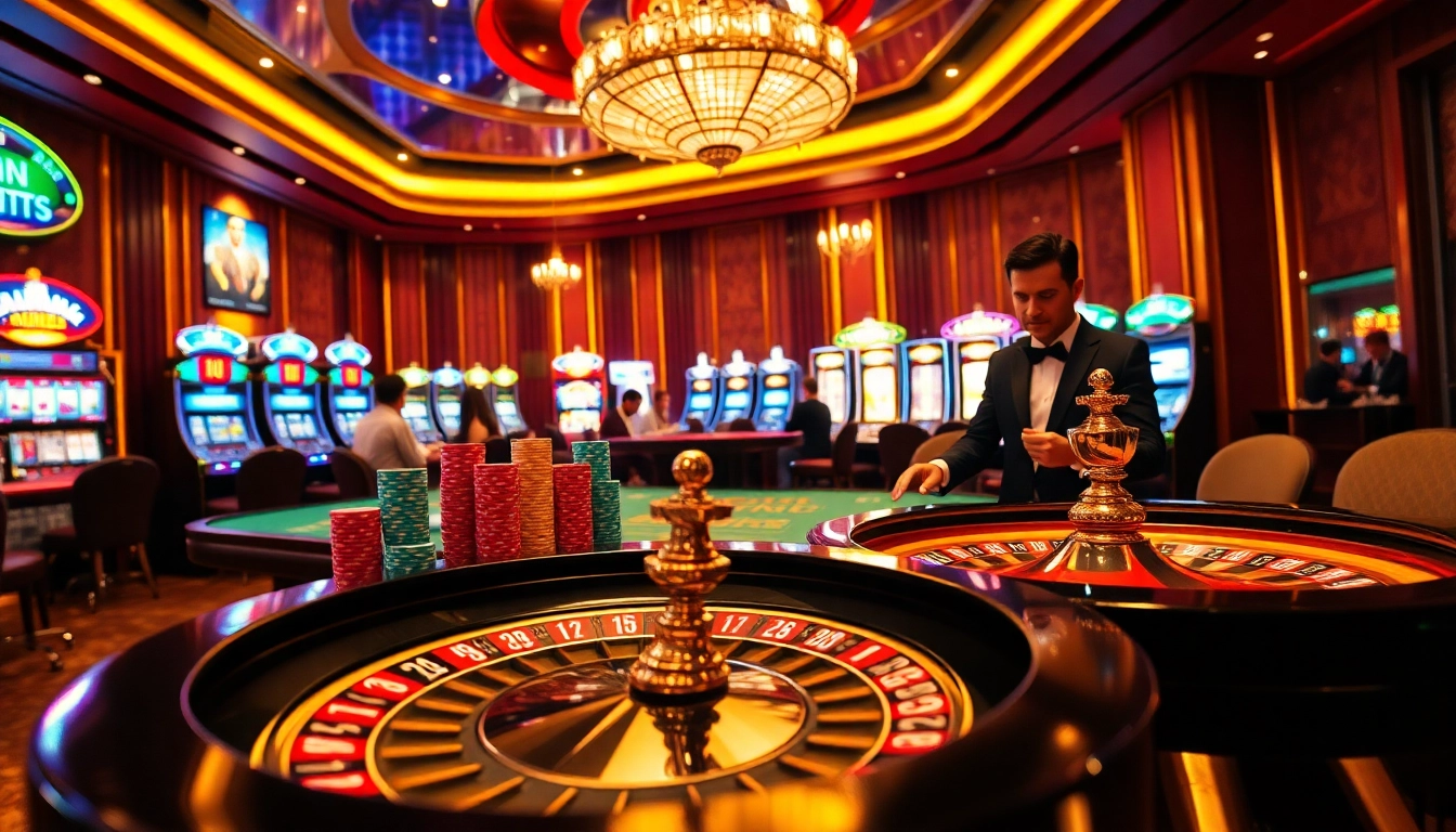 Engage with high-stakes action at https://mm88.bar/ featuring colorful roulette chips and an exciting casino atmosphere.