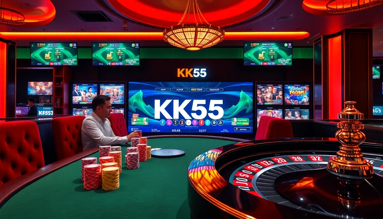 Experience excitement at KK55.gratis with vibrant online casino games and immersive poker tables.