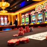 Players engaging at a vibrant poker table in a luxurious XX88 casino setting.