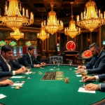 Engaging poker action around a luxury table highlighting strategies linked to https://bl555.design/.