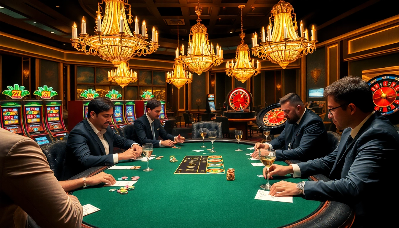 Engaging poker action around a luxury table highlighting strategies linked to https://bl555.design/.