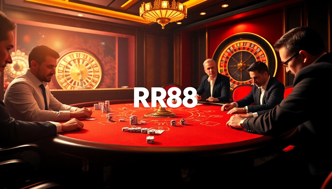 Experience the excitement of RR88 with vibrant casino tables and thrilling gameplay.