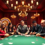 Engaging poker game at a luxury casino with players focused on winnings at https://bl555.training/.