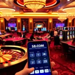 Exciting casino atmosphere featuring tables and gaming interfaces of S8.COM.