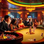 Experience the excitement of gambling at nhà cái S8 with vibrant casino visuals showcasing action-packed tables and slot machines.
