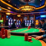 Engaged players at the poker table in a breathtaking uu88 com casino setting.