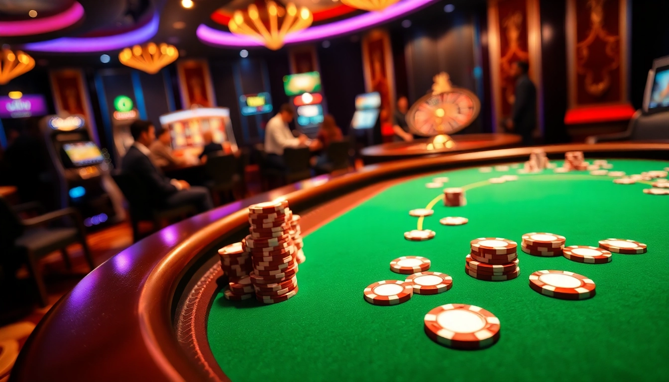 Join the excitement of đăng ký vswin at a vibrant casino poker table.