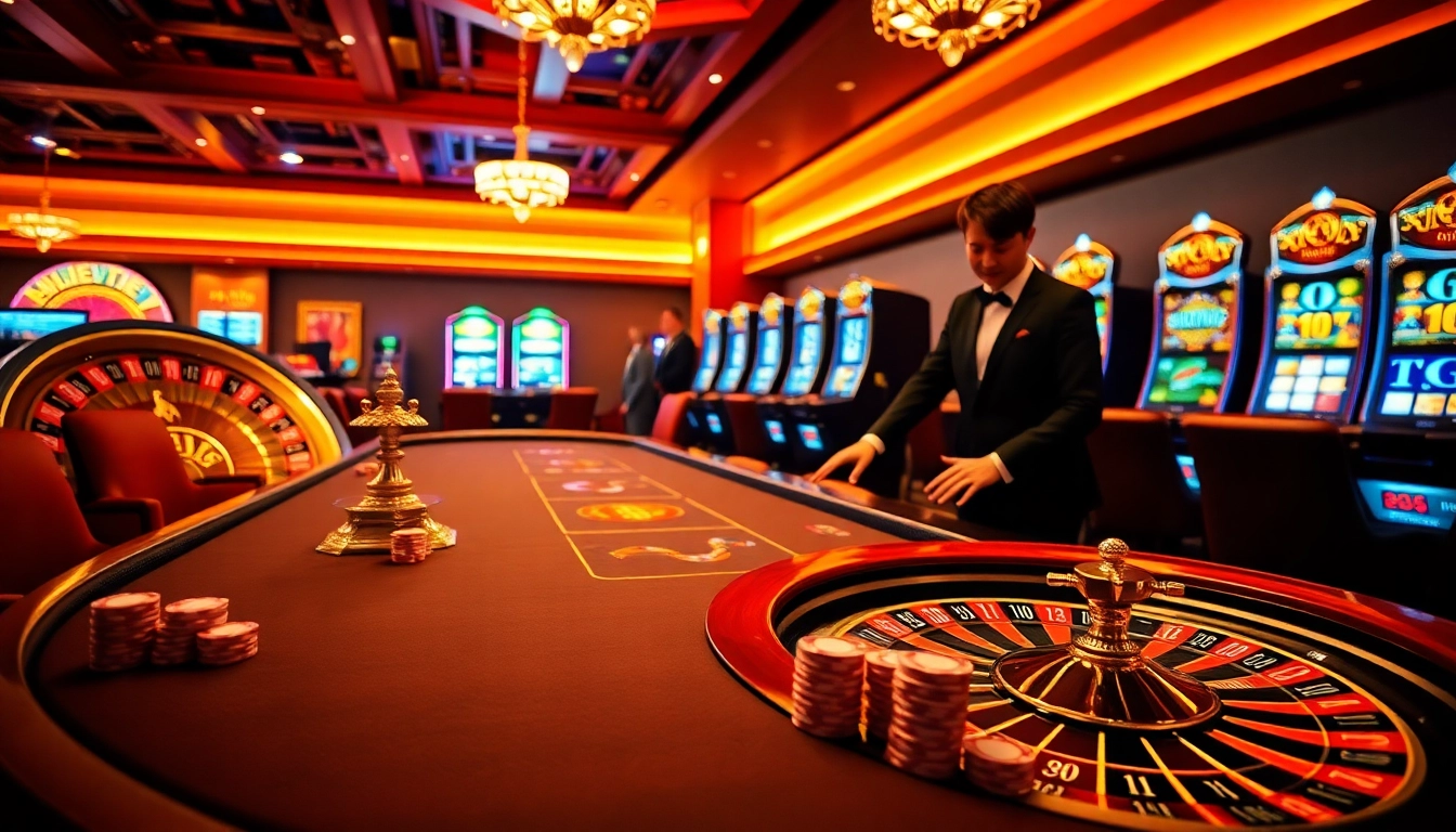 Experience the thrill of 88vv casino games at a luxurious poker table bustling with excitement.