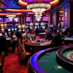 Players enjoying an exciting game at 79king casino with vibrant tables and slot machines.