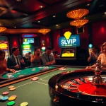 Engage in thrilling games at SLVIP, featuring vibrant slot machines and roulette!