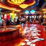 Roll the dice and win big at RR99 online casino, with flashing slot machines and vibrant poker tables.